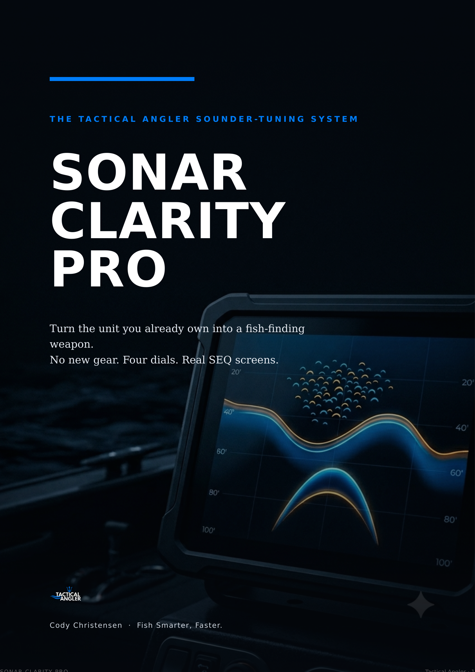 Sonar Clarity Pro — Tactical Angler sounder tuning system cover